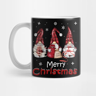 Gnome Family Christmas for Women Men - Buffalo Plaid Mug